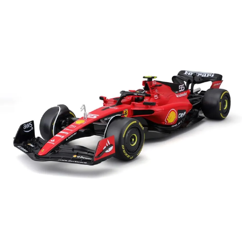 Carro Miniatura Bburago F1 Ferrari SF23 Carlos Sainz 55 1/43