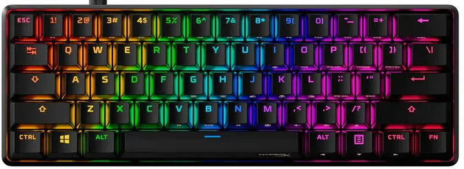 Teclado Mecânico HyperX Alloy Origins 60 RGB Gaming Red Switches - 60% (US)