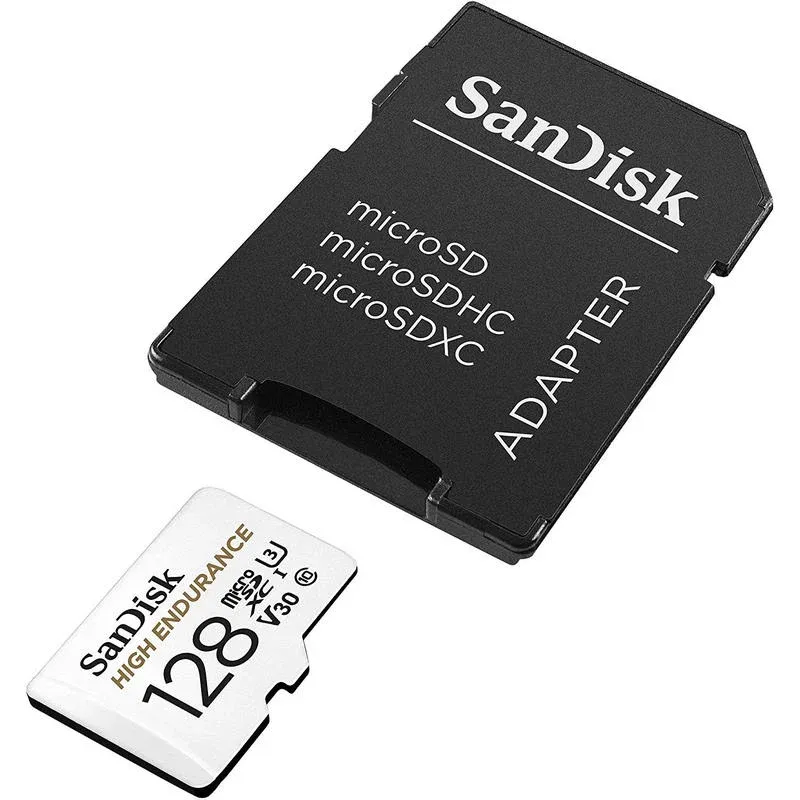 SanDisk High Endurance MicroSDHC 128GB Classe 10 U3 V30 UHS-I + Adaptador SD