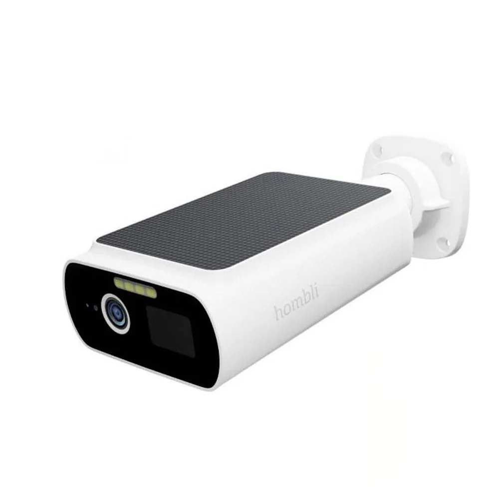 Câmara de Exterior Solar Hombli Solar Cam 2K QHD Wi-Fi 2.4Ghz IP66 Branca