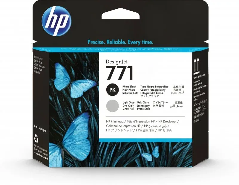 Tinteiro HP 771 Photo Black/Light Gray Designjet Printhead