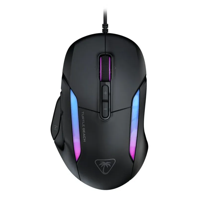 Rato Turtle Beach Kone II Com Fio 26000 DPI Preto Iluminação RGB 7 Botões
