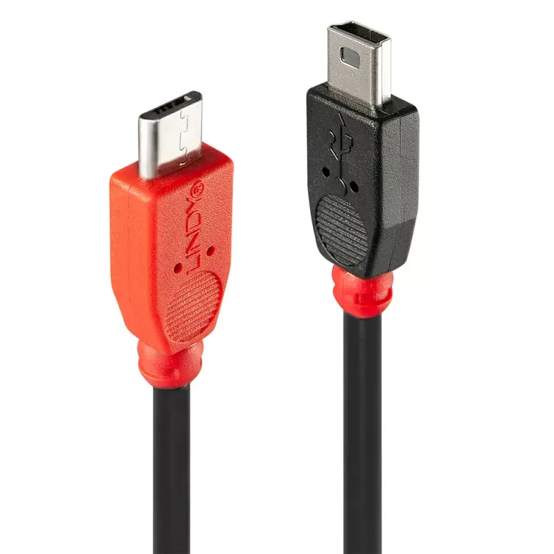 Cabo USB Lindy 31717 0.5m Vermelho