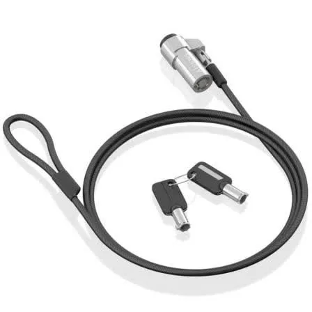 Cadeado Segurança Nano p/ Portátil c/ Chave (1,5 mts) - AISENS