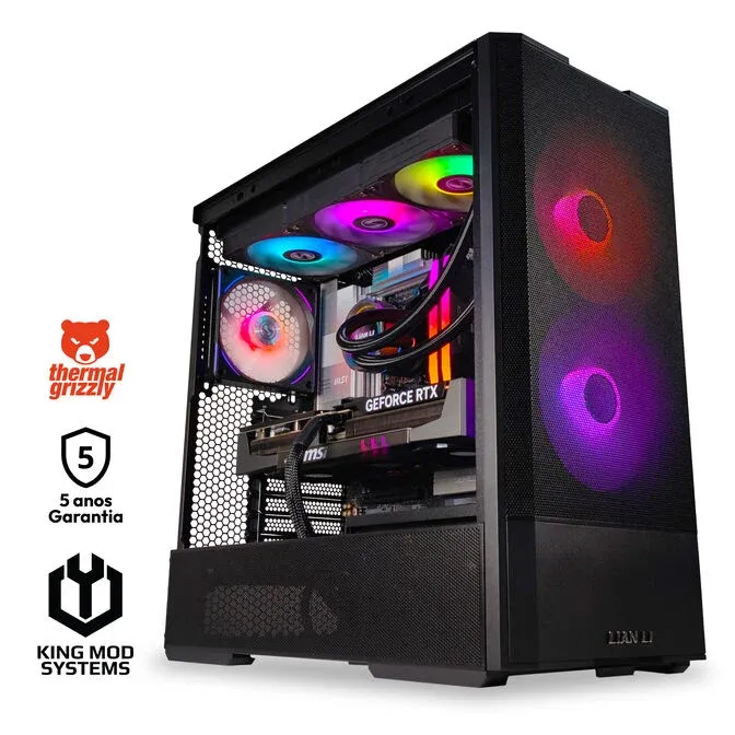 Computador King Mod Gamer-PC Ryzen 7 9800X3D 32GB DDR5 2TB RTX 5080 WiFi W11