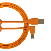 Cabo USB UDG U95006 2.0 A-B Laranja 3mt Ficha Ângulo