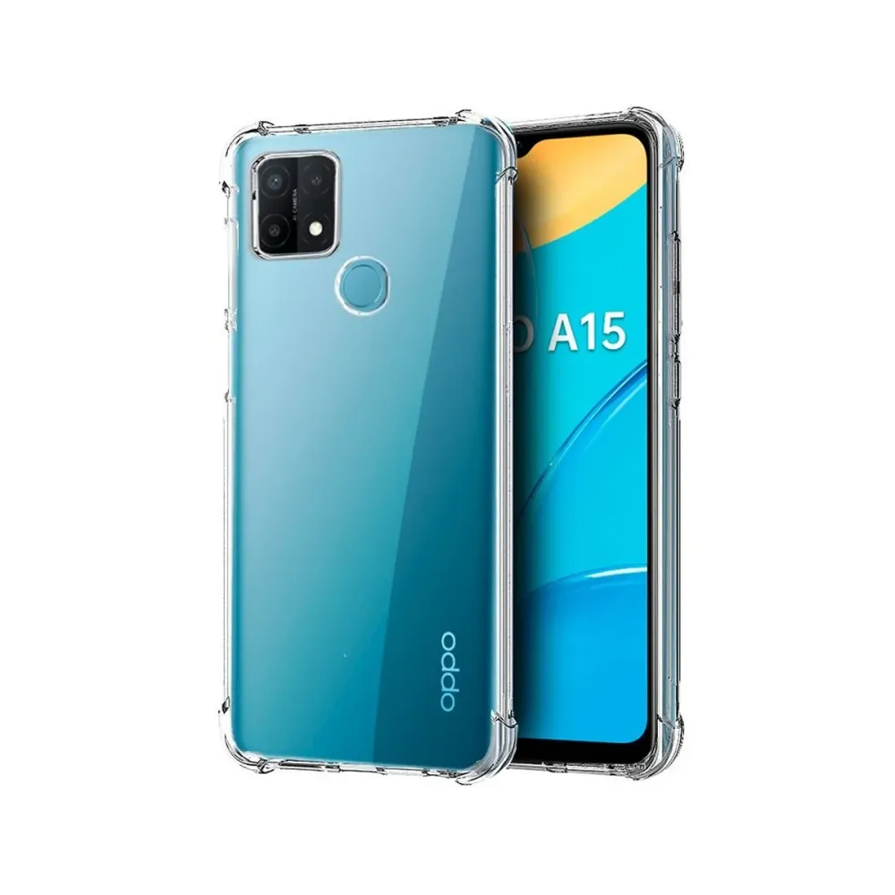 Capa Silicone Anti-Choque Oppo A15 Transparente