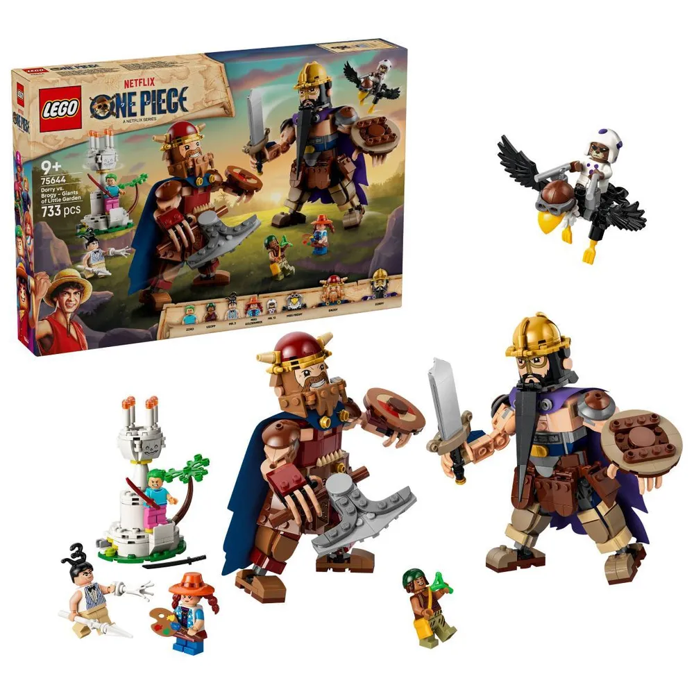 LEGO One Piece: Dorry contra Brogy – Gigantes de Little Garden | Idades 9+ | 733 Peças | Item 75644