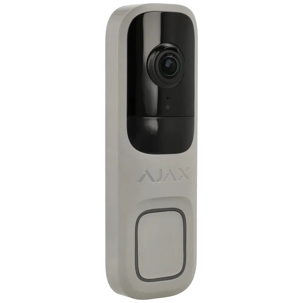 Campainha Ajax 4Mp Ia Integrada Cinza - Aj-Doorbell-4-Gre