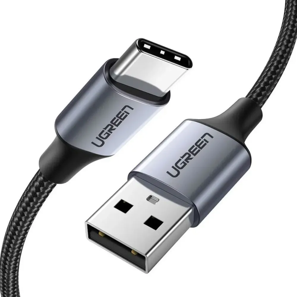 Cabo Dados Ugreen USB-A a USB-C 3A 2M Preto