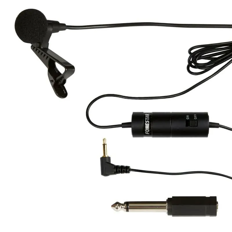 Microfone de condensador e adaptador de entrada de microfone dinâmico - FCM-410