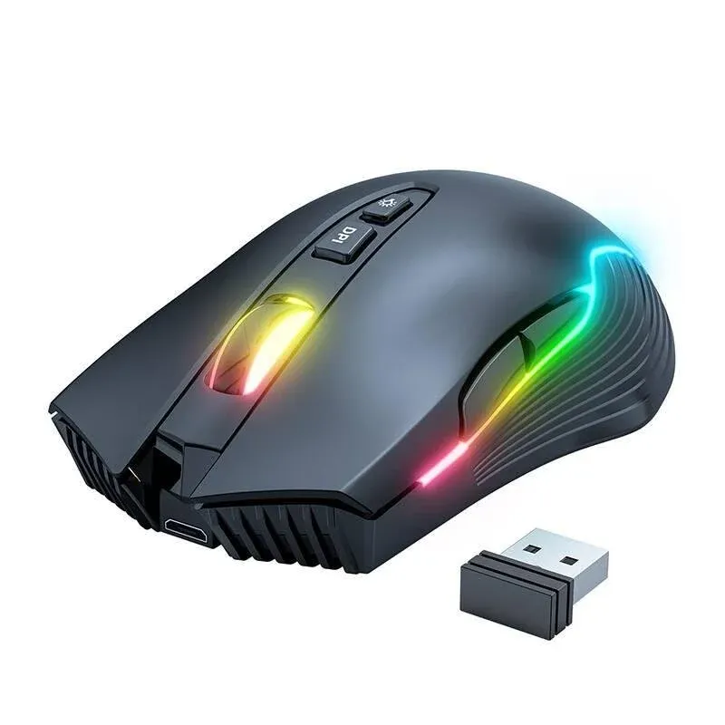 Ratón ONIKUMA CW905 Wireless 3600 DPI RGB Preto 7 Botões Gaming