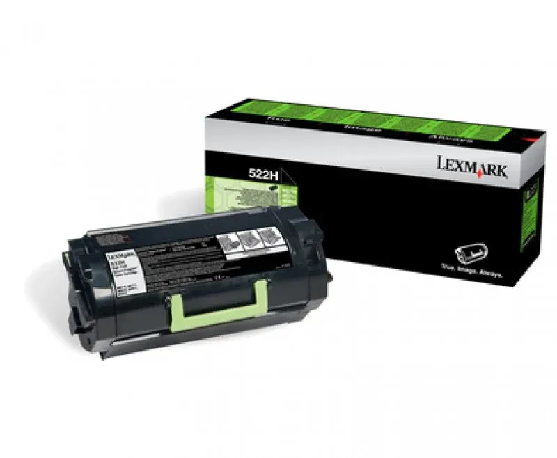 LEXMARK 522HE toner cartridge black high capacity 25.000 pages 1-pack corporate