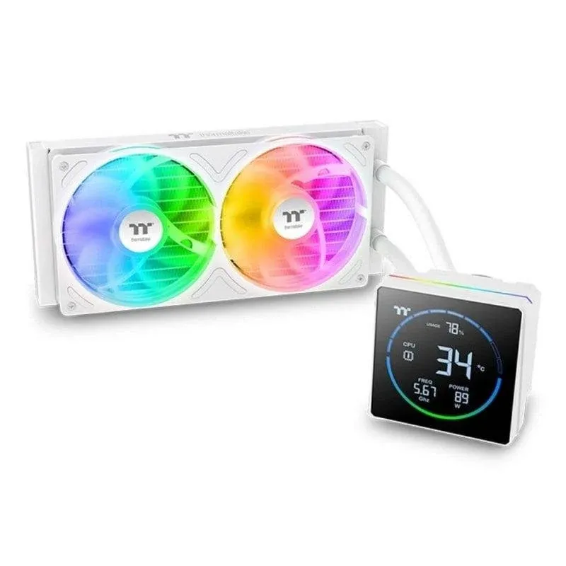 Refrigeración Líquida Thermaltake TH240-S V3 ARGB 240mm 2 Ventiladores Snow Edition
