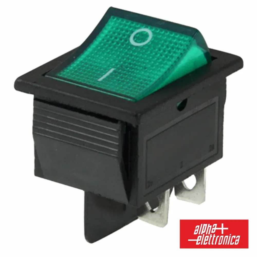 Interruptor Basculante C/ Luz 15a-250v Dpst On-Off
