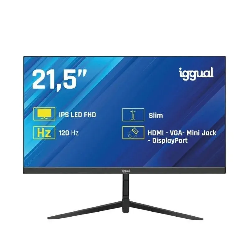 Monitor iggual ML21S 21.5" Full HD 120Hz IPS 1ms HDMI DP Frameless