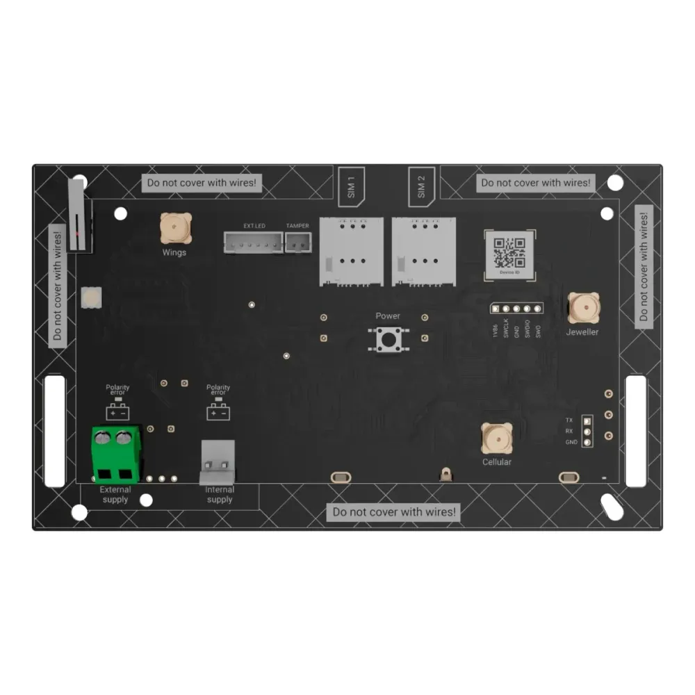 Central de Alarme Ajax Hub BP Dual SIM Sem Caixa - 147147.312.NC