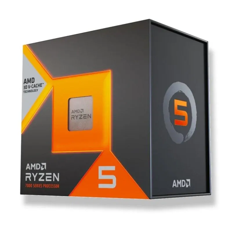 Processador AMD Ryzen 5 7500X3D 6 Núcleos 4 GHz Base 4,5 GHz Turbo Tray