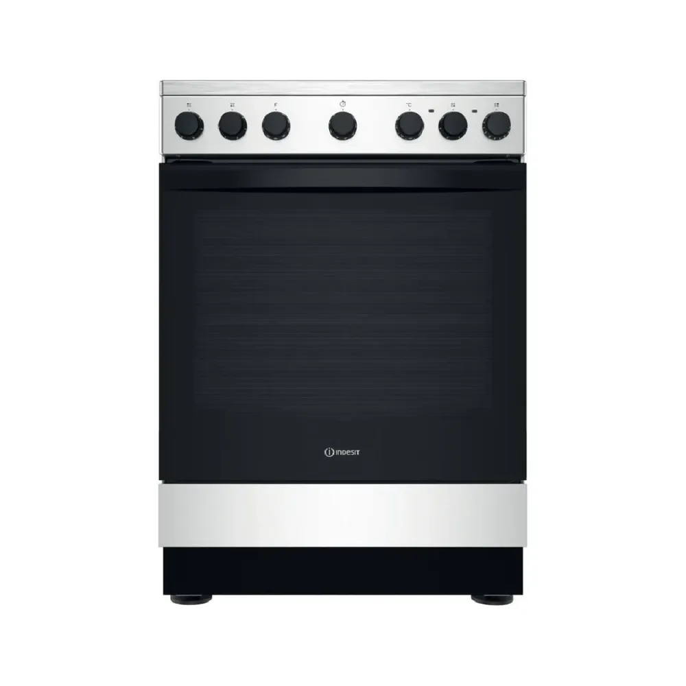 Fogão de Vitrocerâmica Indesit IS67V5PHX/E 69L Inox