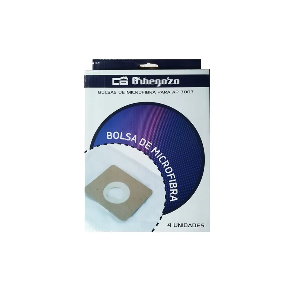 EMBALAGEM DE 4 BOLSAS MICROFIBRA ORBEGOZO P/AP7007