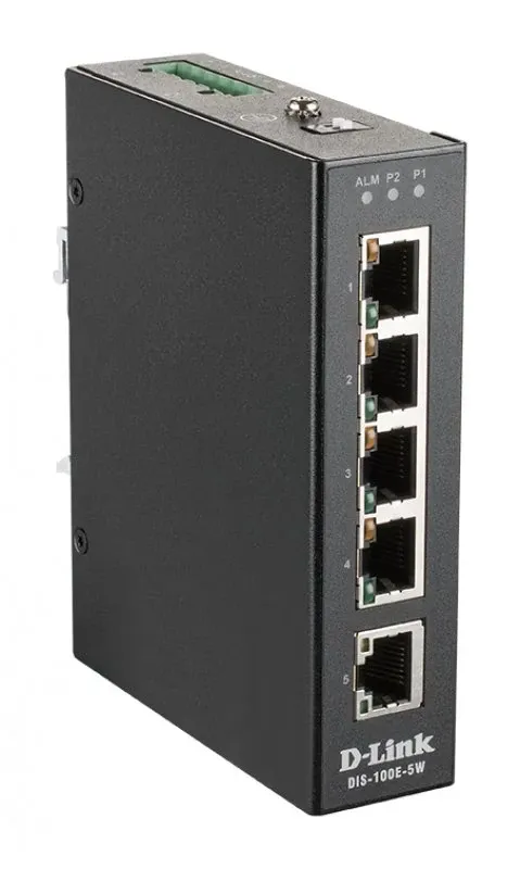 5 Port Unmanaged Switch with 5 x 10/100 BaseT(X) ports