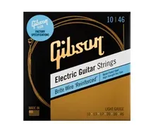 Jogo cordas guitarra elétrica Gibson SEG-BWR10 Brite Wire Reinforced 010-046