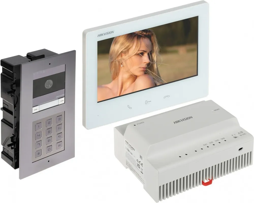 Hikvision DS-KIS704EY-ACF2/Alumínio DS-KIS704EY-ACF2/Aluminum