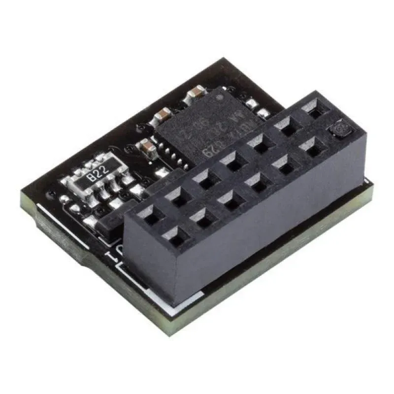 ASUS TPM-SPI 2.0 Módulo de Segurança Avançada TPM 2.0 SPI 16x13mm Compatível com Windows 10
