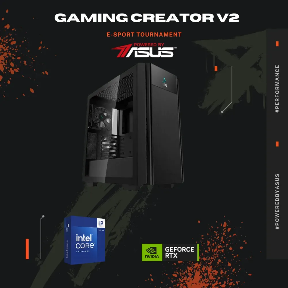 Computador Creator V2 Powered By Asus Intel Ultra 7 265KF 64GB 2TB SSD RTX 5070