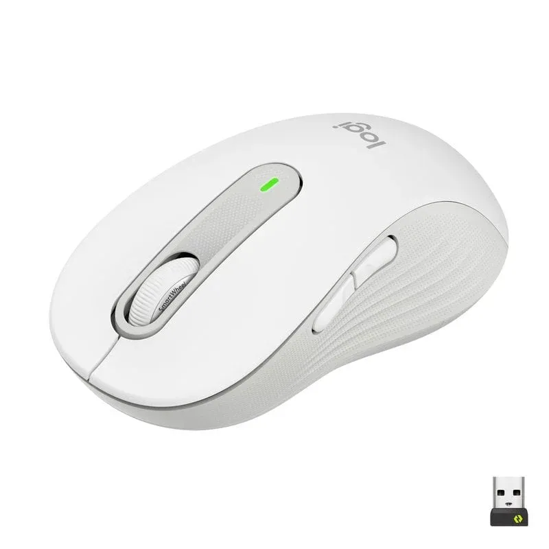 Logitech Signature M650 L Rato Ótico Sem Fios 2000DPI Branco Cru