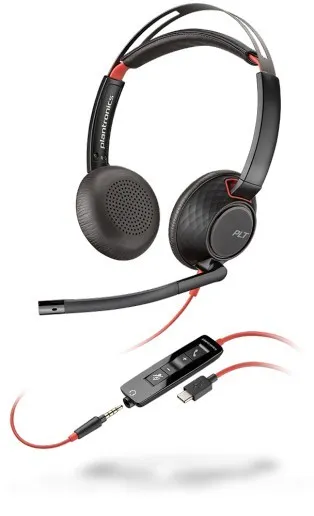 POLY Blackwire 5220 Headset Wired Head-band Calls/Music USB 207586-03