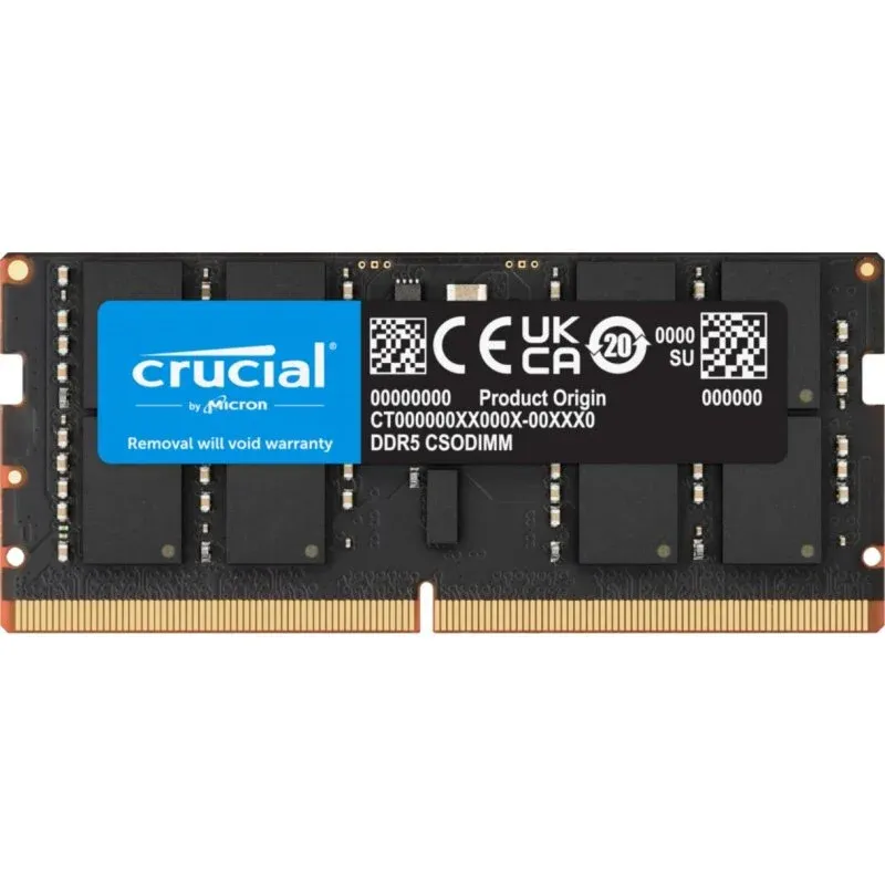 Memória RAM Crucial CT24G64C52CS5 24GB 1x24GB DDR5 6400MHz CL52 Preto