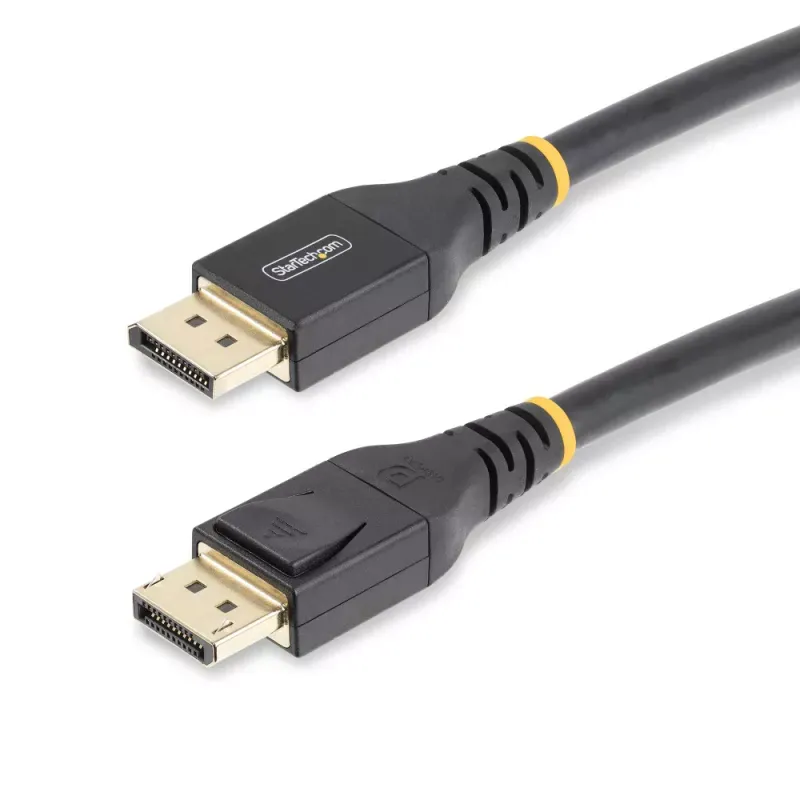 StarTech.com 50ft (15m) VESA-Certified Active DisplayPort 1.4 Cable, DP8K w/HBR3/HDR10/MST/DSC 1.2/HDCP 2.2, 8K 60Hz, 4K 120Hz Video - Active DP 1.4 Cable M/M (DP14A-15M-DP-CABLE) - Cabo DisplayPort - DisplayPort (M) para DisplayPort (M) - DisplayPor