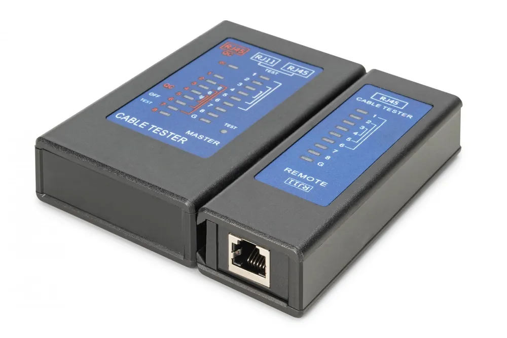 Testador de cabos de rede e comunicação LED DN-14001-2