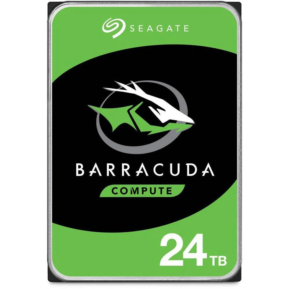 Disco Rígido Disco Duro Seagate Barracuda Desktop 24TB HDD 7200rpm 3.5 SATA 512MB