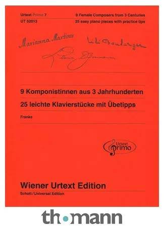 Wiener Urtext Edition 9 Komponistinnen Klavierstücke