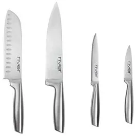 Conjunto De 4 Facas De Aço Inoxidável River Cuc-0401-Ac