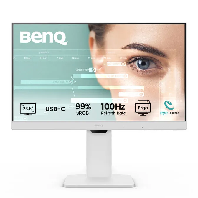 Monitor BenQ 24" GW2486TC IPS FHD 100Hz USB-C Aj. Altura