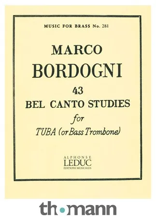 Alphonse Leduc 43 Bel Canto Studies Tuba
