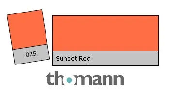 Lee Filter Roll 025 Sunset Red