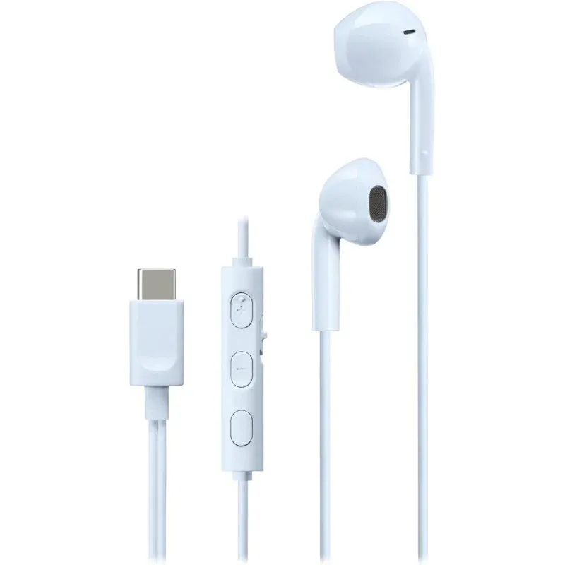 JVC HA-FR17UC-A Auriculares USB-C com DAC, Microfone e Controlo de 3 Botões Azuis