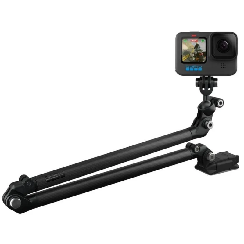 Extend pole em Fibra de Carbono Preto Compatível com GoPro Séries HERO 5 a 12