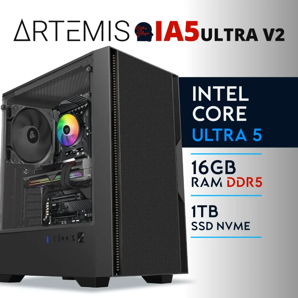 PC Gaming ARTEMIS-IA5-ULTRA-V2 - U5 225F | R5 230 2GB | 16GB | SSD 480