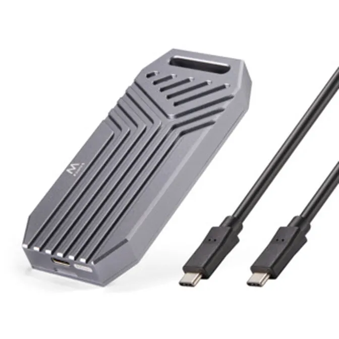 Caixa Externa M.2 Ewent EW7062 NVMe/PCIe USB-C 4 Cinza Screwless