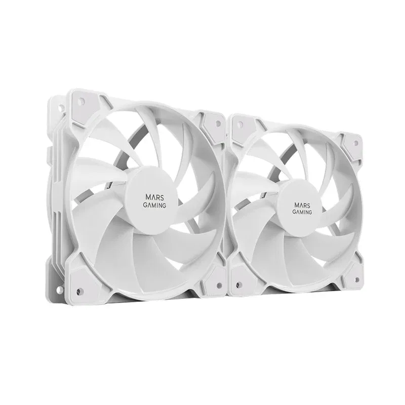 Ventoinha 120mm Mars Gaming MF-PWMX2 Branca (Pack 2)