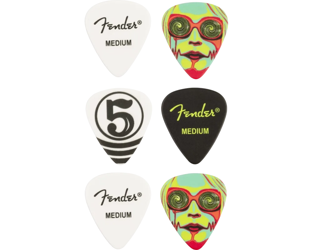 Fender John 5 351 Celluloid Picks (6 pack)