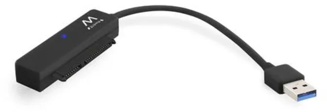 Adaptador Gigabit Ewent USB 3.2 Gen 1 Macho > SATA 2.5" Macho Preto
