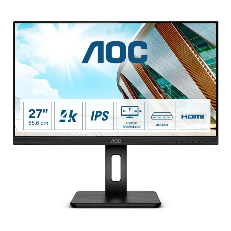 Monitor AOC U27P2 27" LED IPS UltraHD 4K FreeSync