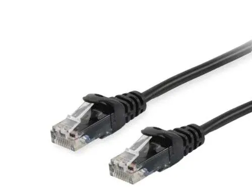Cabo de rede Equip 603056 7,5 m Cat6a U/UTP (UTP) Preto