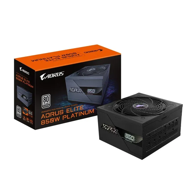 Fonte Alimentação GIGABYTE AORUS ELITE P850W Fonte de Alimentação Modular 850W PCIe 5.0 80 PLUS Platinum